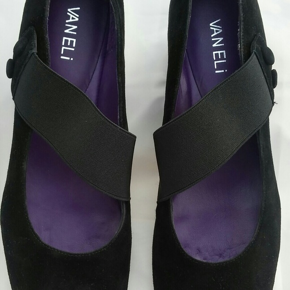 VANELi Womens Mabel Black Suede Size 10 - Picture 3 of 7